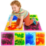 Sensory floor tiles used in rehabilitation center for motor skill training