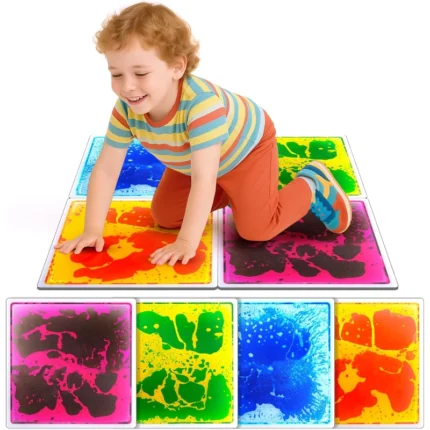 Sensory floor tiles used in rehabilitation center for motor skill training