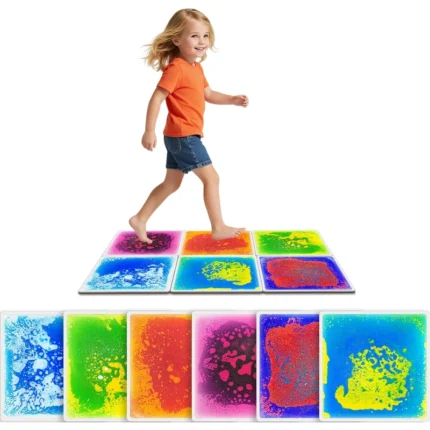 Liquid gel distribution inside sensory tile shown in macro detail