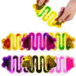 Non-toxic silicone squeeze toy for stress relief, handheld sensory fidget