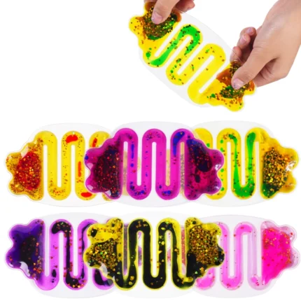 Non-toxic silicone squeeze toy for stress relief, handheld sensory fidget