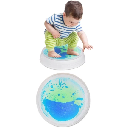 Liquids light up stepping stone