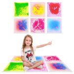 Liquid sensory floor tiles for autism sensory room calming visual stimulation