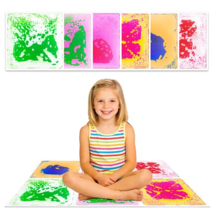 Autism Sensory Floor Tiles, Calming Liquid Tactile Tiles for Kids，sensory classroom tiles